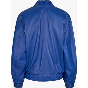 Aussie - 1-A Damesjack - Bomber Jacket - Kobaltblauw - Leer