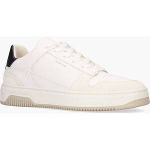 NUBIKK - Basket Court - Sneakers - Wit/Zwart - Leer/Suède