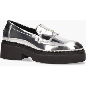 NUBIKK - Frankie - Loafers - Zilver - Leer - Plateauzool
