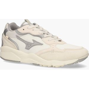 Mizuno - Sky Medal B - Sneakers - Off-White/Zilver - Suède/Leer/Mesh