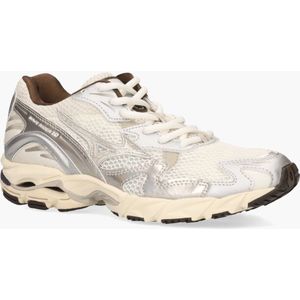 Mizuno - Wave Rider 10 - Hardloopschoenen - Off-White/Zilver - Mesh/Kunststof