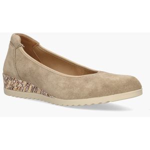 Cypres - Talya - Loafers - Beige - Suède - Rubberen Zool