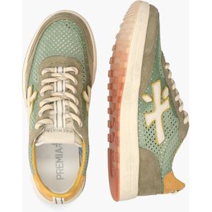 Nous - 7226 - Sneakers - Lichtgroen/Multi - Suède/Leer