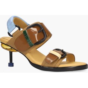 4CCCCEES - Osha Line Mid - Sandalen - Bruin/Multi - Saffianoleer