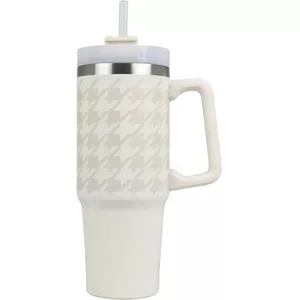 40 OZ Beker Met Handvat Lekvrije Herbruikbare Waterfles Reismokbeker Roestvrijstalen Vacuum Geisoleerde Beker Met Deksel En Rietje Voor Water Ijs