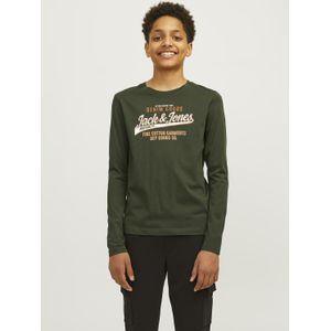 JACK&JONES JUNIOR T-Shirts lange mouwen Groen