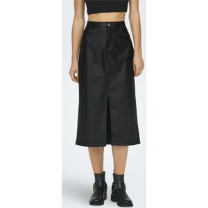 Only leren rok zwart Rokken online Lage prijs beslist