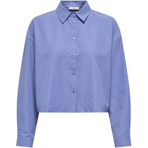 Jacqueline de Yong - Blouse - Licht Blauw - 85% Polyester en 15% Katoen
