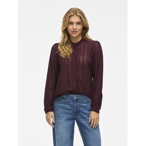 VILA - VIChikka - Blouse - Bourgogne - Lange Mouw