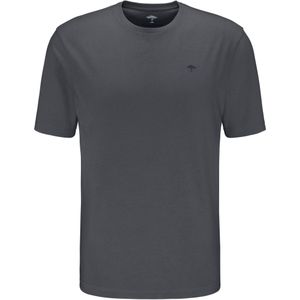 T-shirt - Donkergrijs - Unikleur - Lange Mouwen - Ronde Hals