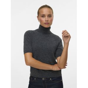 VERO MODA - Vmmarina Noos - Pull - Grijs - Col Roulé - 2/4 Mouwen