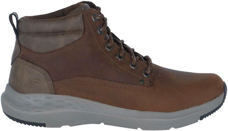 Skechers - Relaxed Fit Parson - Veterboots - Zwart - Comfortabel met Air-Cooled Memory Foam