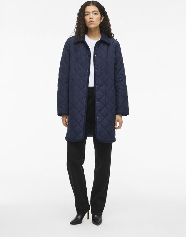 VILA - Tussenmantel - Navy - Gewatteerde Jas