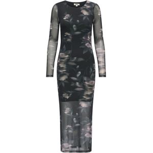 ONLY - ONLKAYA LIFE LS MIDI MESH DRESS WVN - Jurk - Midi-lengte - Mouwloos