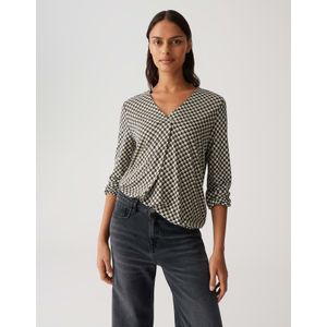 OPUS - Sannah Iconic - Shirt met Lange Mouwen - Viscose - V-hals