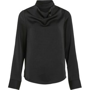 VILA - VIFADIA - Blouse - Zwart - Losse Pasvorm - Lange Mouw
