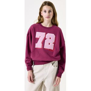 GARCIA - Sweater - Roze - 80% Katoen - Relaxed Fit