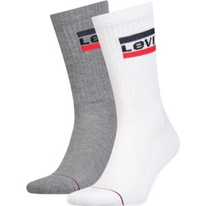 Levi's Sportsokken met logo White Grey