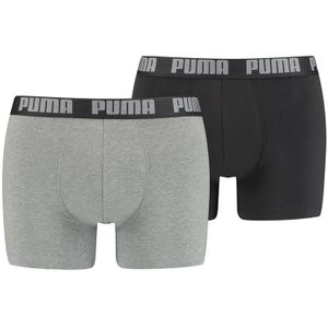 Puma 2-pack basis Boxershorts Dark Grey/Black