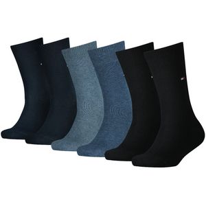 Tommy Hilfiger Kinder sokken TH basic 6-pack Black blue