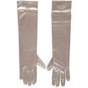 Apollo Gala handschoen 40 cm van Satijn Silver