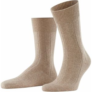 FALKE Lhasa Rib herensokken Beige melange