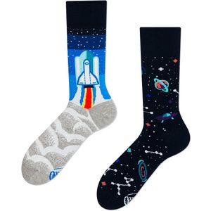 Many Mornings Space Trip sokken Blue combo