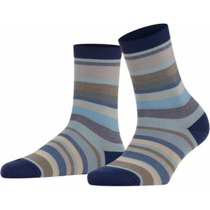 FALKE Steady stripe dames sokken Blue combo