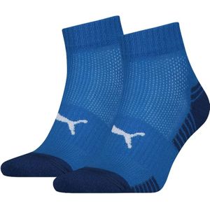 Puma sport cushioned qaurter socks Blue