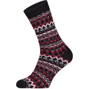 Basset Dames sokken met nordic design Black