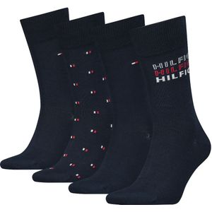 Tommy Hilfiger Men's Socks 4 pack Tin Gift Box Navy