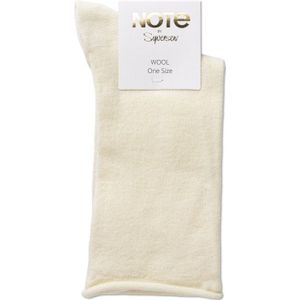 NOTE by Syversen GOLD Sok Roll Top Wool Off white