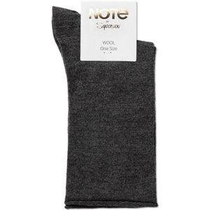 NOTE by Syversen GOLD Sok Roll Top Wool Grey melange