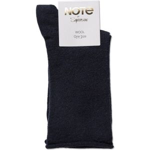 NOTE by Syversen GOLD Sok Roll Top Wool Navy