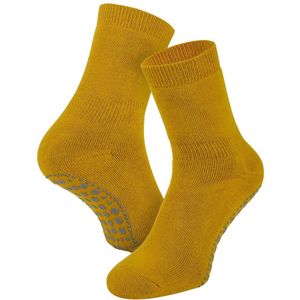 Basset Antislip sokken van katoen Mustard