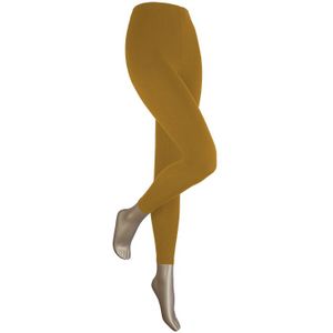 Sarlini Lange dames legging van katoen Ocre