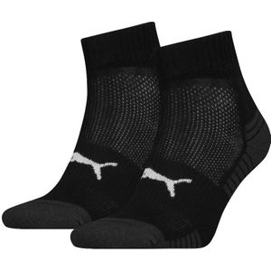 Puma sport cushioned qaurter socks Black