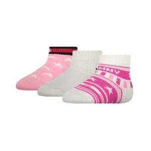 Tommy Hilfiger giftbox baby sokken met sterren en strepen Pink