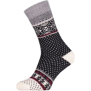 Basset Mannen sokken met nordic design Black