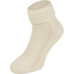 Eureka S9 Merino wollen sokken met badstof zool Ecru