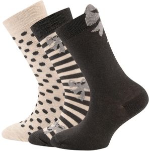 Ewers Meiden sokken met strik en lurex