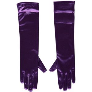 Apollo Gala handschoen 40 cm van Satijn Purple