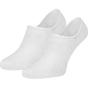 Basset Bamboe footies invisible White