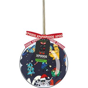 XPOOOS sokken met Xmas bauble space dome print