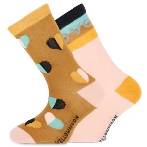 Yellow Moon kindersokken met love print