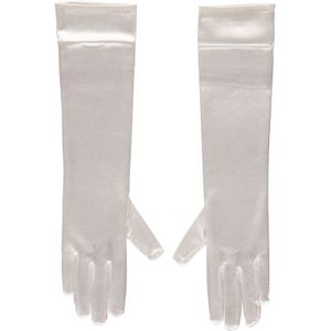 Apollo Gala handschoen 40 cm van Satijn White