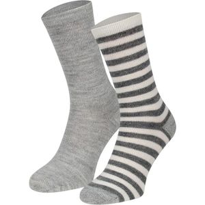 Boru Alpaca wollen sokken Light grey