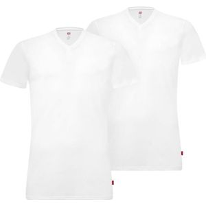 Levi's Heren V-hals shirt White