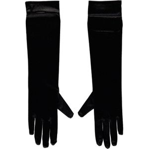 Apollo Gala handschoen 40 cm van Satijn Black