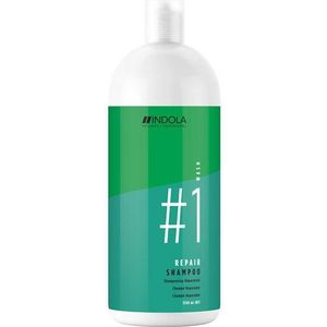 Indola Repair Shampoo 1500ml - Normale shampoo vrouwen - Voor Alle haartypes